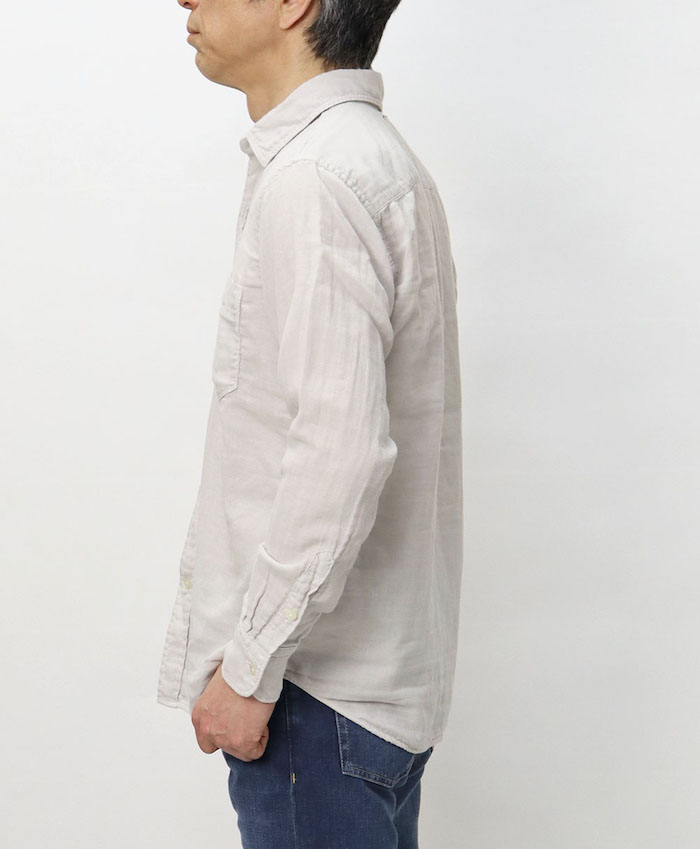 YANUK ヤヌーク / STANDARD SHIRTS コットン 二重織り ガーゼ