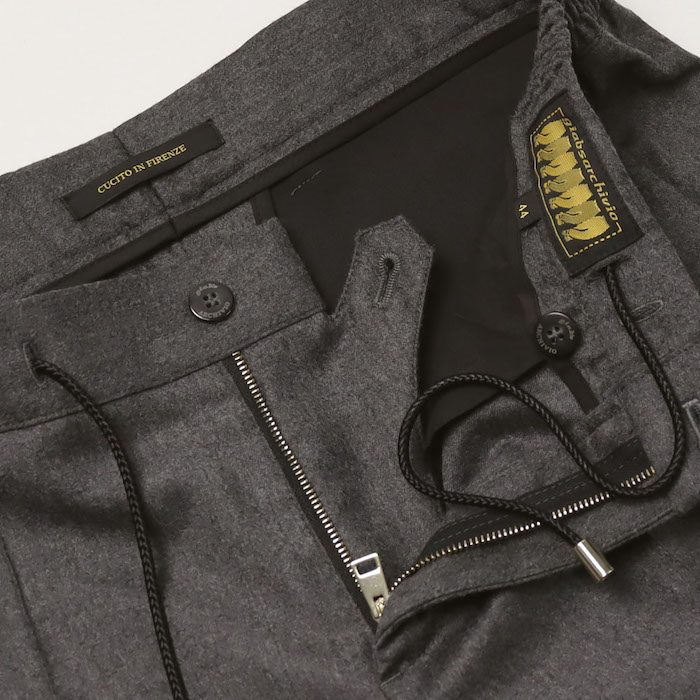 【giabs ARCHIVIO】ウールカシミア混パンツ：NAVY46 giabs ARCHIVIO】ウールカシミア混パンツ：NAVY46 giabs ARCHIVIO