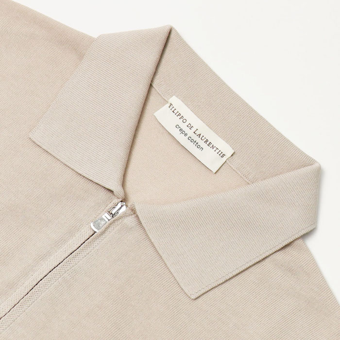 フィリッポ デ ローレンティス /シャツ襟 ZIP UP ニット カーディガン フィリッポ デ ローレンティス / FILIPPO DE LAURENTIIS / Φ