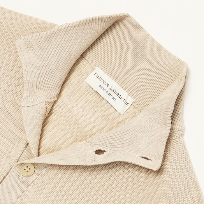 美品FILIPPO DE LAURENTIIS コットンスタンドカラーニット50