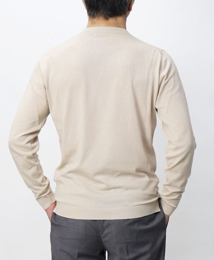 国内発送 FILIPPO DE LAURENTIIS Uネック長袖Tシャツ 48 FILIPPO DE LAURENTIIS（フィリッポ デ ラウレンティス） U
