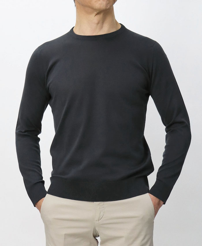 JOHN SMEDLEY ジョンスメドレー / DAVID クルーネック ニット