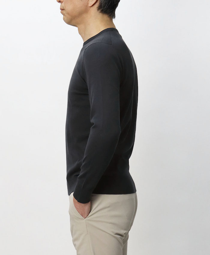 美品　ジョンスメドレー　シーアイランドコットン　クルーネックニット　M JOHN SMEDLEY ジョンスメドレー ニット EMMA COMMON FIT