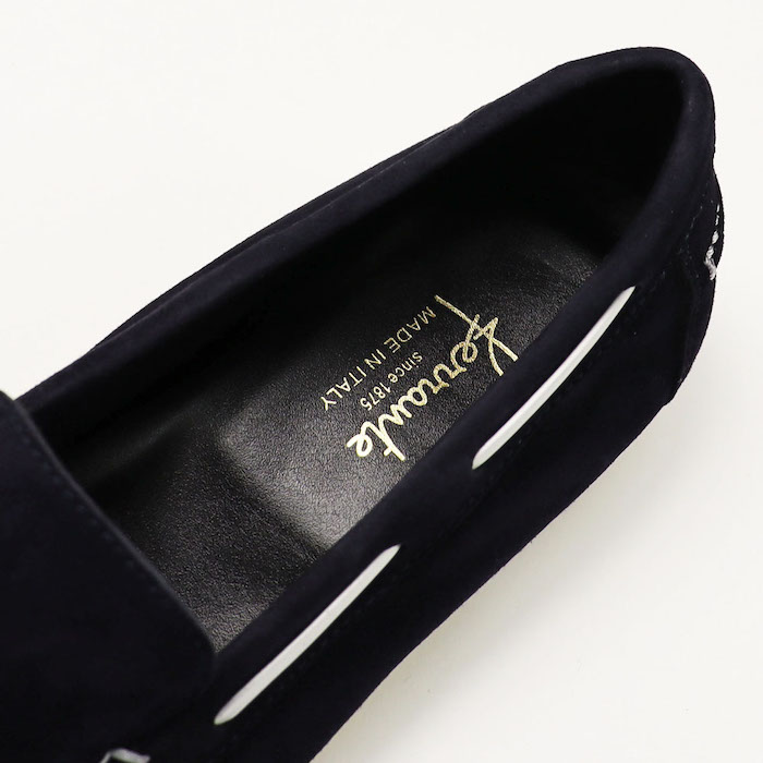 FERRANTE フェランテ / ネイビーエム NAVY M スエード デッキ
