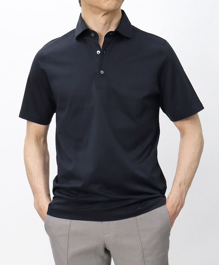 新品 グランサッソ GRAN SASSO マーセライズ コットン ポロシャツ マーセライズコットンポロ | GRAN SASSO (Men)/グランサッソ