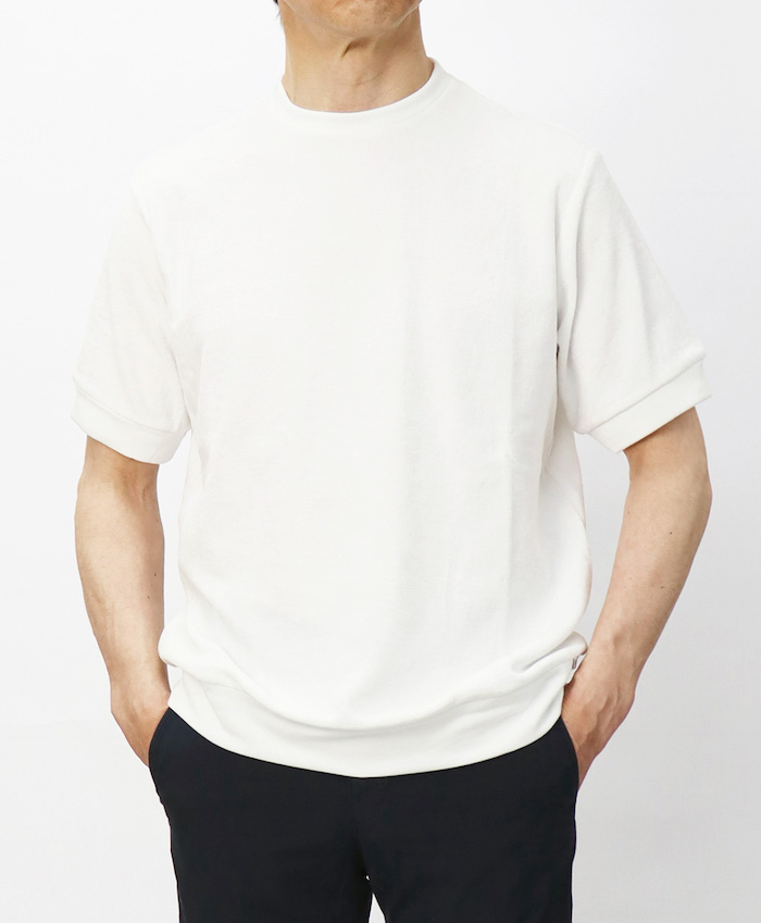 アンティーチポ / ANTICIPO クルーネック半袖Tシャツ コットン