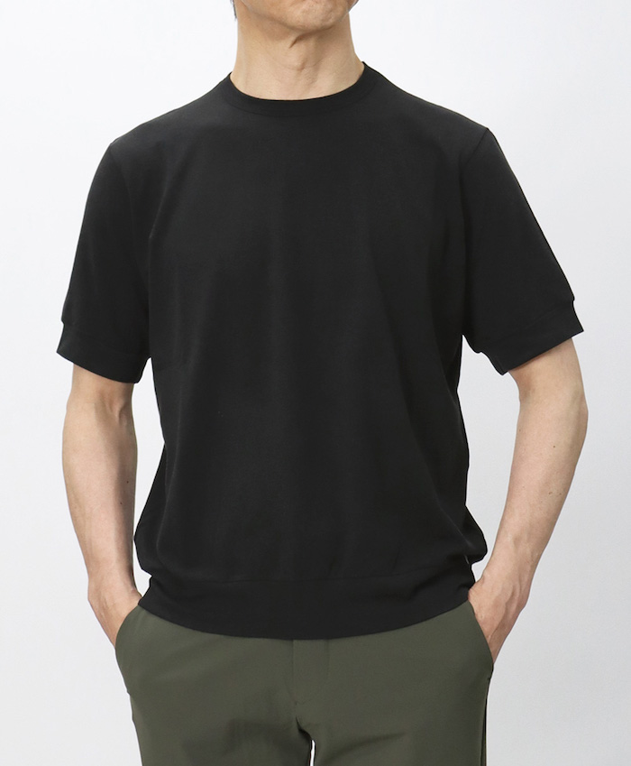 アンティーチポ / ANTICIPO クルーネック Tシャツ バンブー素材