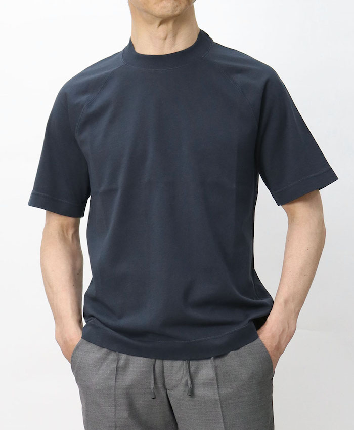 CIRCOLO 1901 チルコロ / セミ モックネック Tシャツ ラグラン