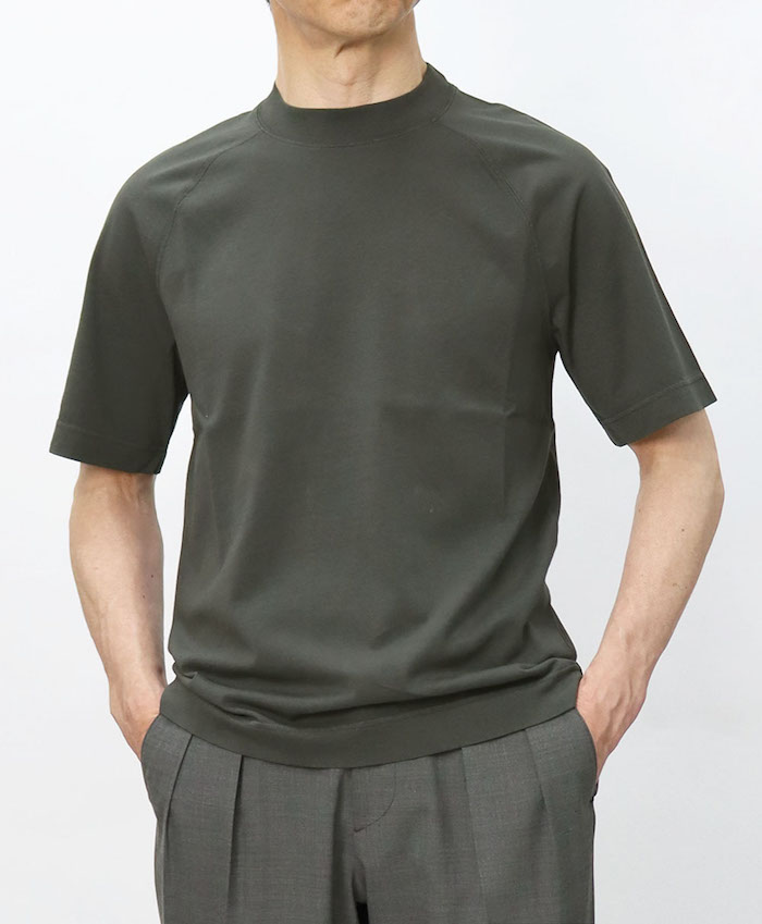 CIRCOLO 1901 チルコロ / セミ モックネック Tシャツ ラグラン