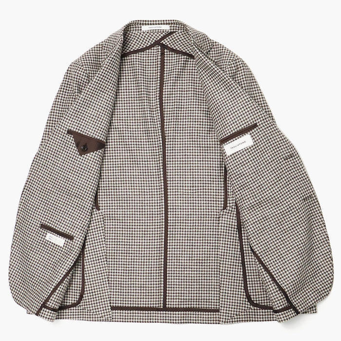 未使用 TAGLIATORE ウールコート 48 ハウンドトゥース48 グレー TAGLIATORE タリアトーレ / MONTECARLO ジャケット ウール