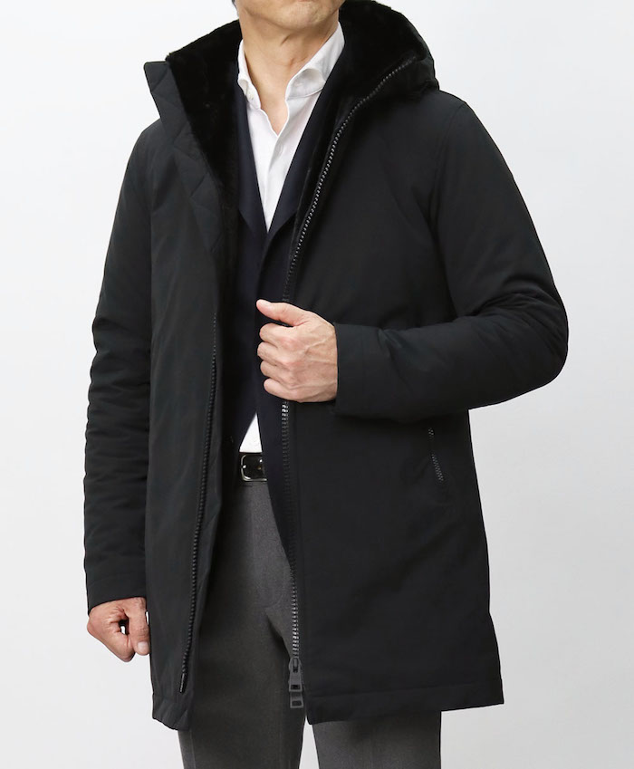 専用！HERNO フーテッドコート/新品未使用 HERNO ヘルノ / フーデッド コート ナチュラルストレッチ