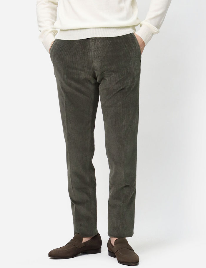 【新品未使用】INCOTEX スリムストレッチコットンコーデュロイパンツ INCOTEX（インコテックス） スラックス / INCOTEX SLACKS / 100型