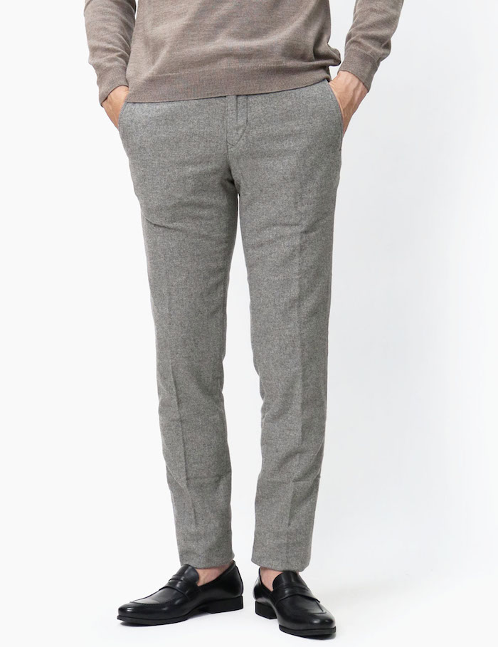 【インコテックス】テクノウール スラックス 洗えて雨弾いてアイロン要らずで美脚なインコテックスの無敵なテクノ