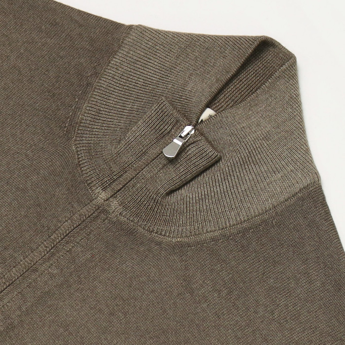 Gran sasso グランサッソ　スタンドカラーハーフZIPニット Gran Sasso（グランサッソ） グランサッソ / GRANSASSO / ハーフZIP