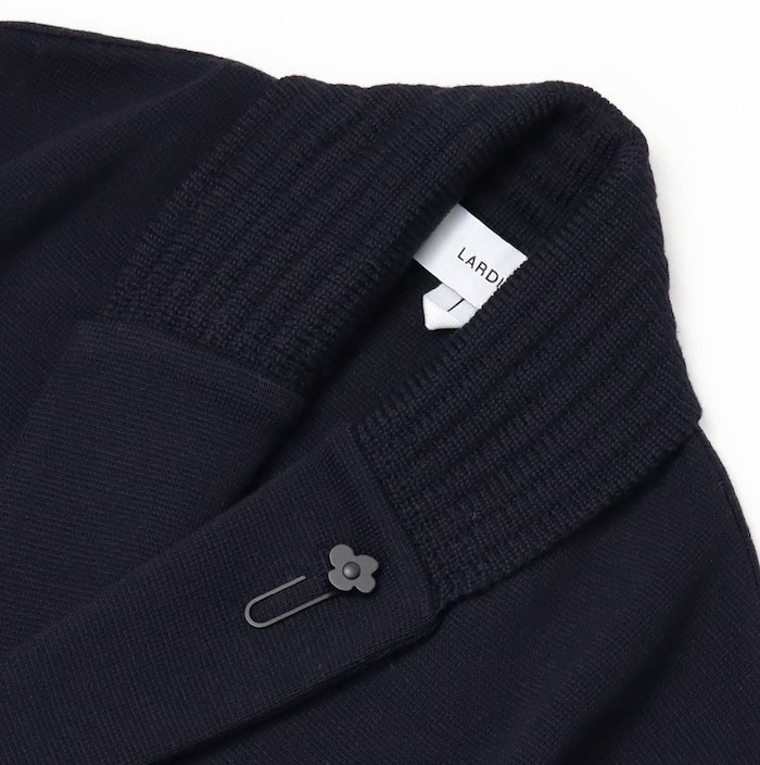 ウールニット ケーブル 銀ボタン LARDINI ラルディーニ ストレッチ LARDINI（ラルディーニ） ラルディーニ / LARDINI / ダブル ニット