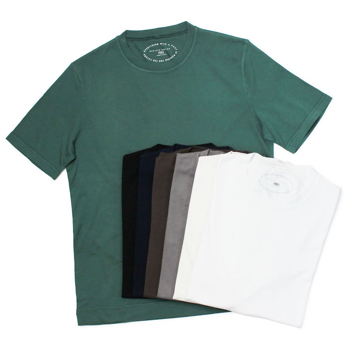 FEDELI フェデリ / クルーネック Tシャツ オーガニック ギザ