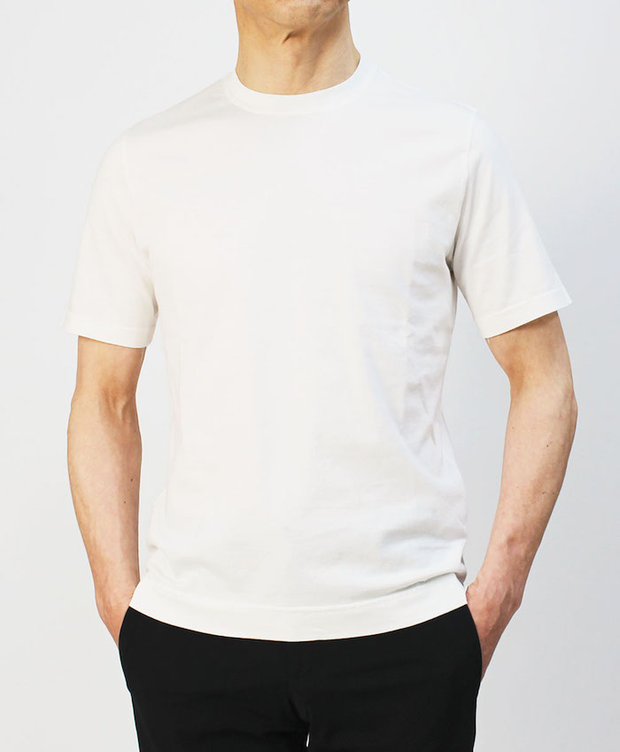 FEDELI フェデリ / クルーネック Tシャツ オーガニック ギザ