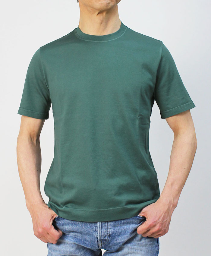 Tシャツ・カットソー Fedeli Long-sleeved organic cotton t-shirt (4UIF0117 36) Men's Organic Cotton Long Sleeve T-Shirt - Iconic - Fedeli