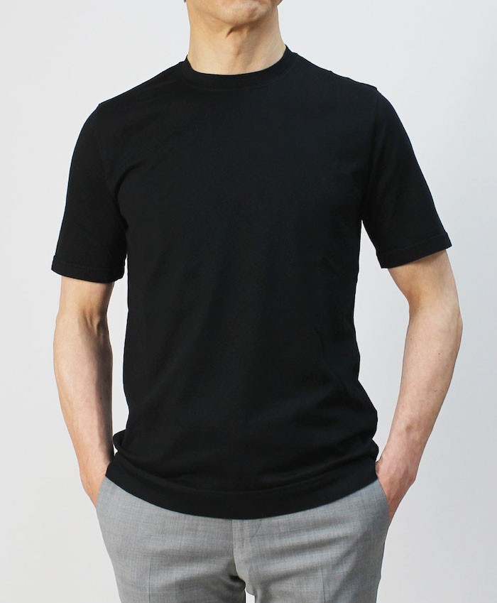 FEDELI フェデリ / クルーネック Tシャツ オーガニック ギザ