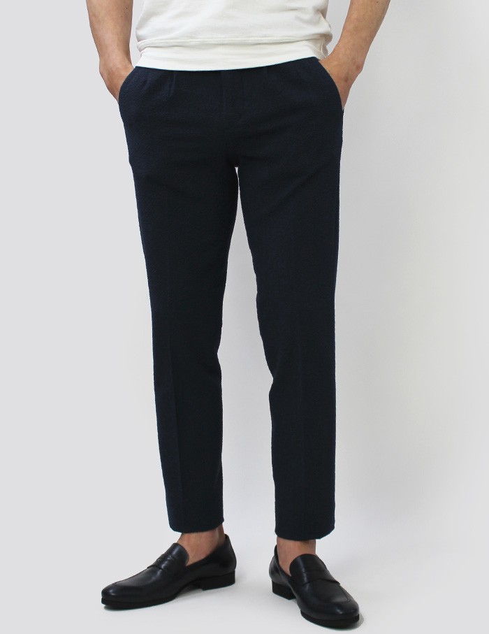 ジョルディーズ / JEORDIES / 38189 / シアサッカー ストレッチ セットアップ ワンプリーツ パンツ / セール / 返品・交換不可(10588円)