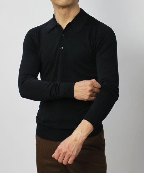 ジョンスメドレー John Smedley Dorset Easy Fit 30g メリノウール 長袖 ニット ポロシャツ セール 返品 交換不可 06x55 Luccicare 通販 Yahoo ショッピング