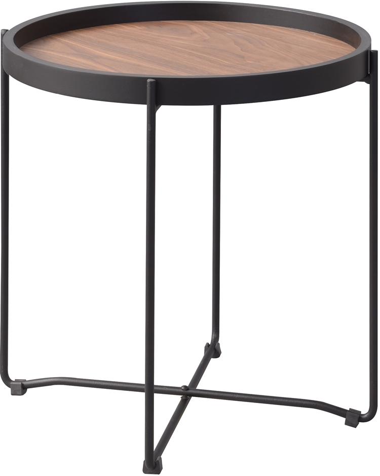 サイドテーブル テーブル/幅42 高さ43 ミラー 木目 ストーン｜lucentmart-bed｜02