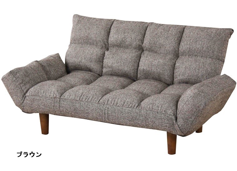 ソファー ソファ/二人掛け/リクライニング/ロースタイル可能/幅115 高