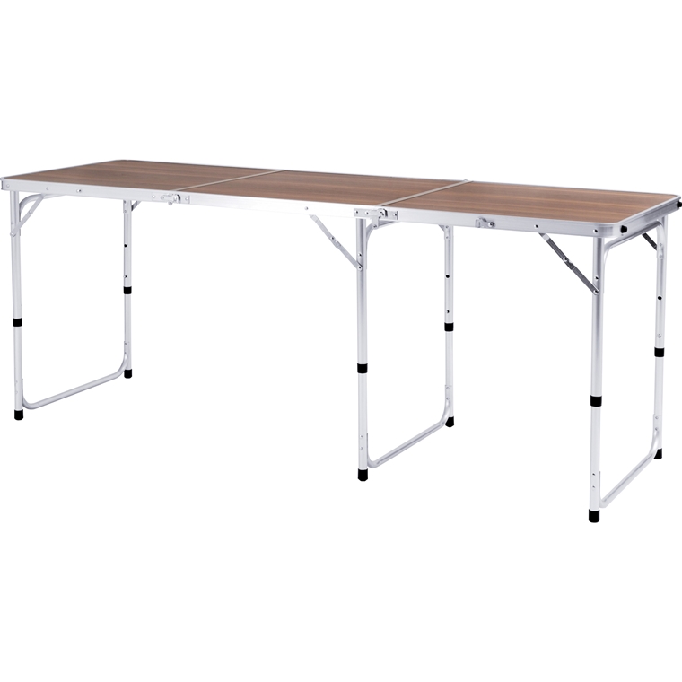 ガーデンテーブル キャンピングテーブル 大型/アルミ/折り畳み/高さ調節/幅180 高さ54〜70｜lucentmart-bed｜02