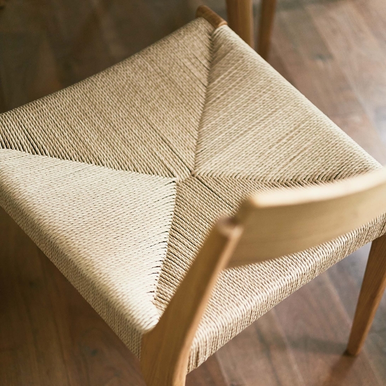 ハイチェア カウンターチェア/ペーパーコード/木製 和/幅36 座面高70 |  | 13