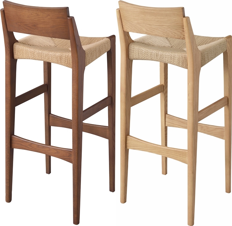 ハイチェア カウンターチェア/ペーパーコード/木製 和/幅36 座面高70 |  | 04