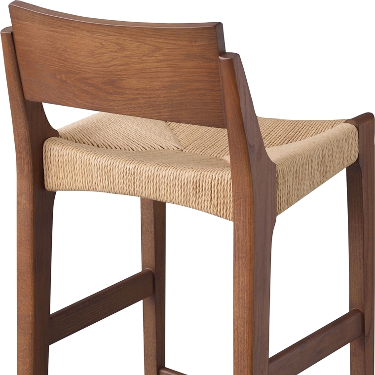 ハイチェア カウンターチェア/ペーパーコード/木製 和/幅36 座面高70 |  | 08