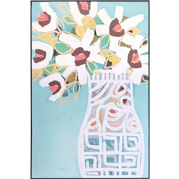 フラワーアート絵画 額絵 フラワー フェアリーズ 19×19cm / アート額 アートフレーム