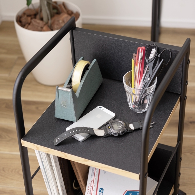 オープンラック シェルフ デスクワゴン/キャスター付/幅32.5 奥行34 高さ60 |  | 15