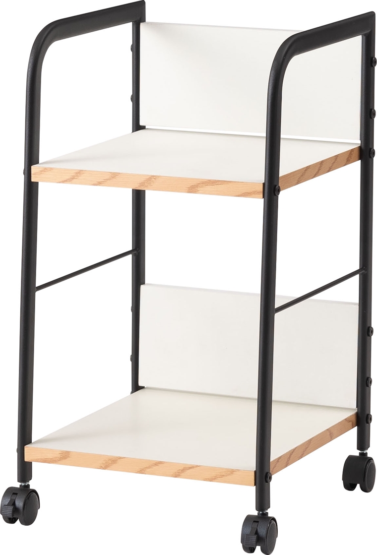 オープンラック シェルフ デスクワゴン/キャスター付/幅32.5 奥行34 高さ60 |  | 02