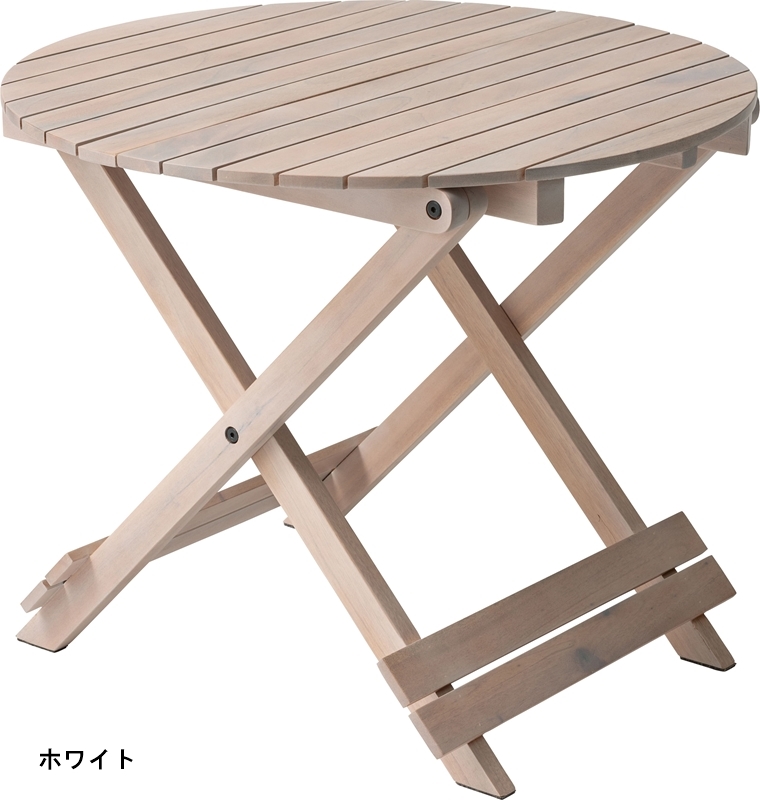 ガーデンテーブル アウトドアテーブル/天然木/折り畳み/幅60 高さ49｜lucentmart-bed｜05