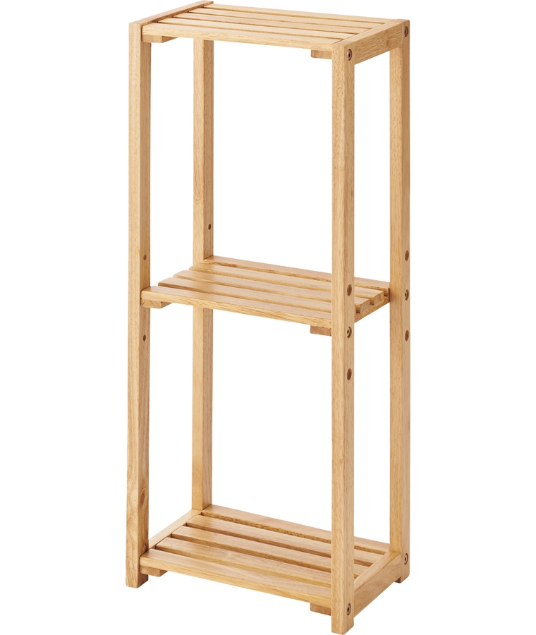 オープンラック シェルフ/３段 スリム/天然木/幅30 奥行21 高さ71 |  | 03