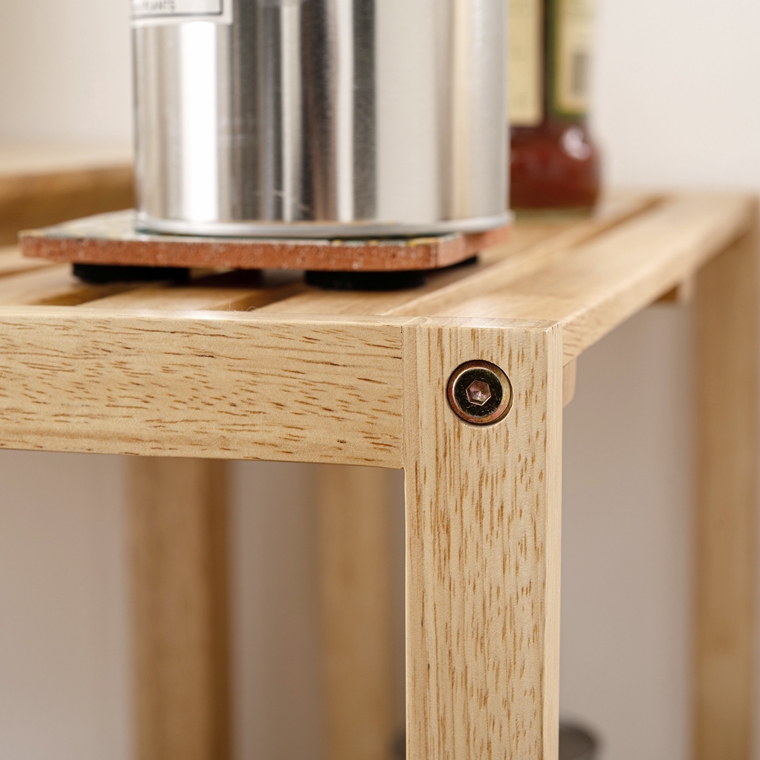 オープンラック シェルフ/３段 スリム/天然木/幅30 奥行21 高さ71 |  | 12