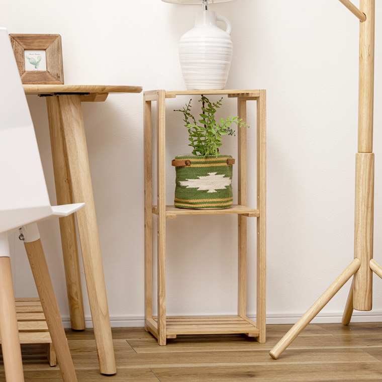 オープンラック シェルフ/３段 スリム/天然木/幅30 奥行21 高さ71 |  | 07