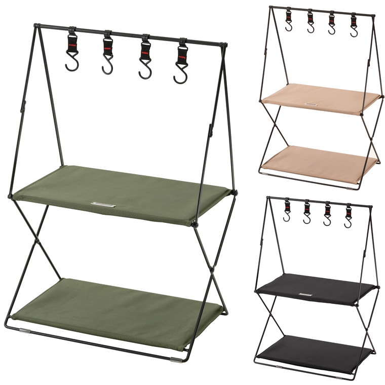 オープンラック シェルフ 収納ラック/フック付/幅47 奥行33 高さ71 | 