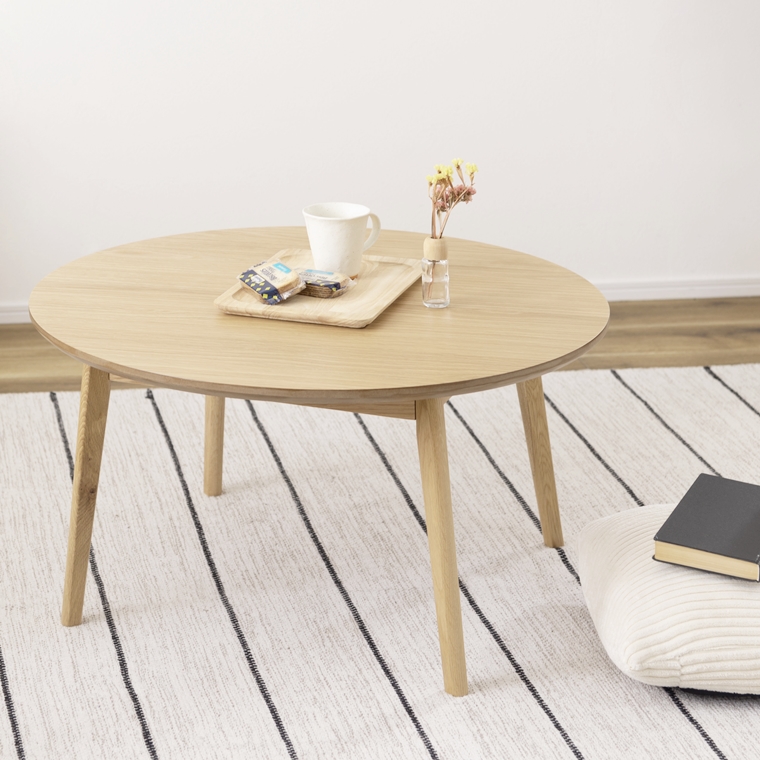 センターテーブル リビングテーブル/円形 幅75 高さ38 : 内装屋