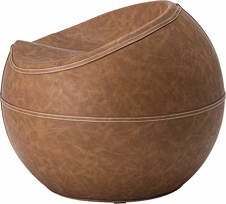 スツール 丸椅子/ボール形/ソフトレザー ヴィンテージ/幅58.5 座面高35 |  | 20