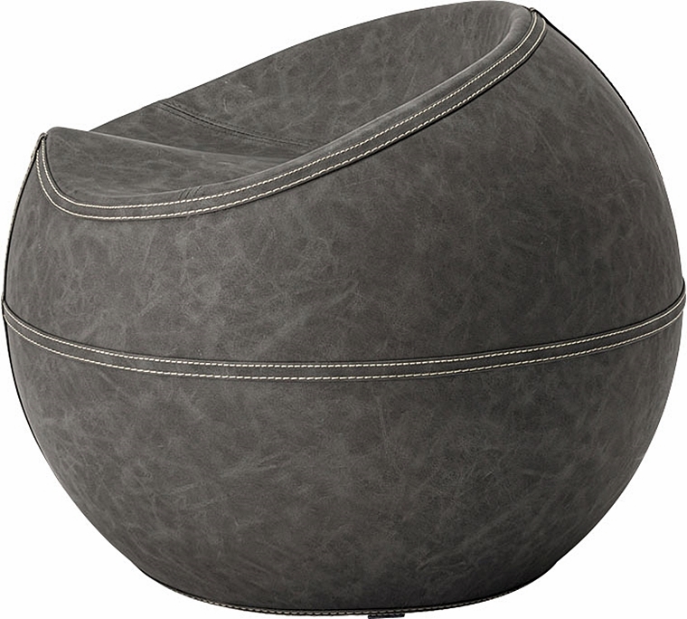 スツール 丸椅子/ボール形/ソフトレザー ヴィンテージ/幅58.5 座面高35 |  | 21