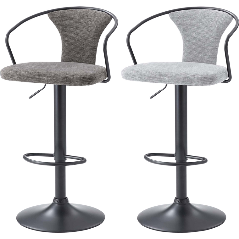 昇降機能付き回転式カウンターチェア カウンターチェア ハイチェア/昇降回転機能/1脚/幅50.5 座面高62〜83