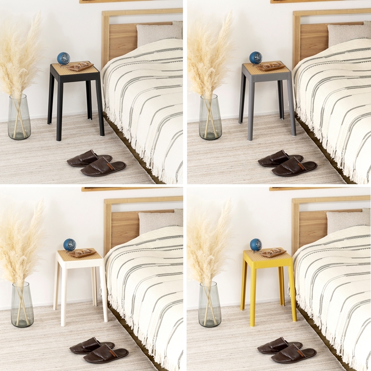 スツール 丸椅子 腰掛/樹脂製 かごめ編み調座面/スタッキング/１脚/幅34 高さ46 |  | 18