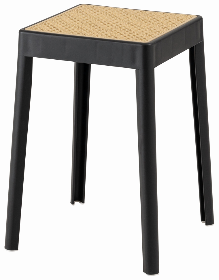 スツール 丸椅子 腰掛/樹脂製 かごめ編み調座面/スタッキング/１脚/幅34 高さ46 |  | 01