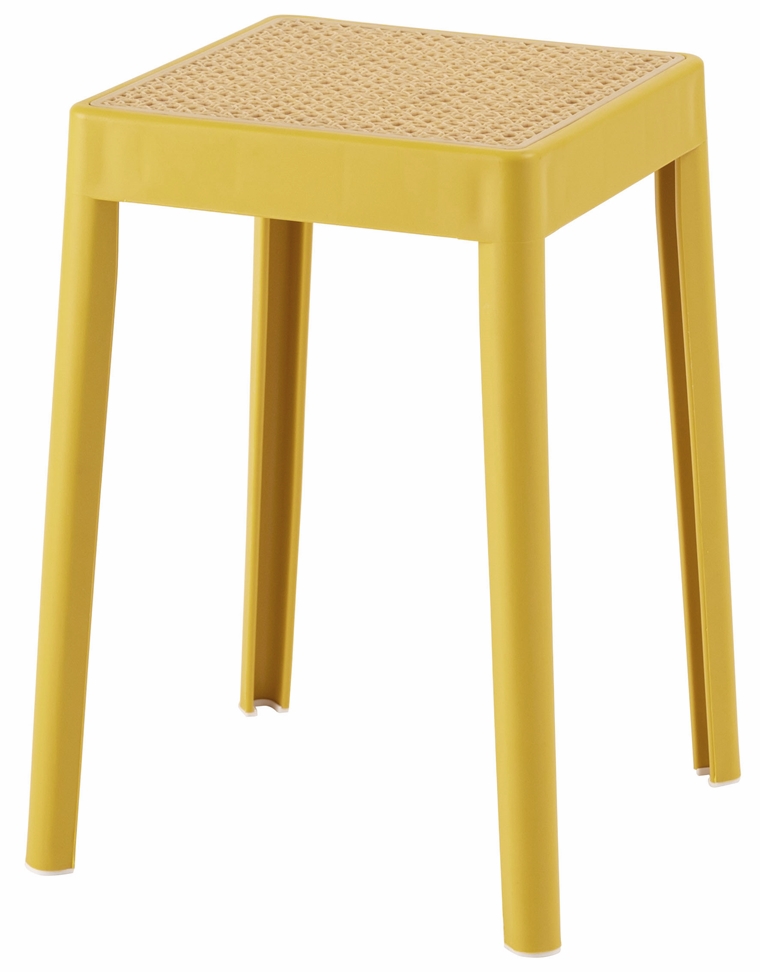 スツール 丸椅子 腰掛/樹脂製 かごめ編み調座面/スタッキング/１脚/幅34 高さ46 |  | 04