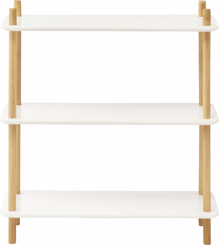 オープンラック シェルフ 飾り棚/ナチュラルカラー/3段 幅80 高さ85.5 |  | 04