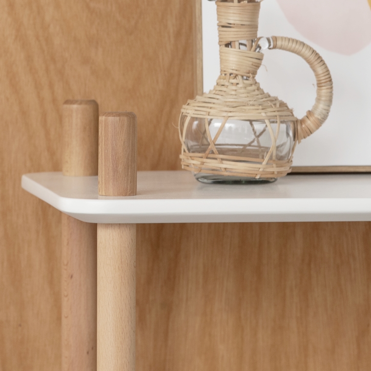 オープンラック シェルフ 飾り棚/ナチュラルカラー/3段 幅80 高さ85.5 |  | 08