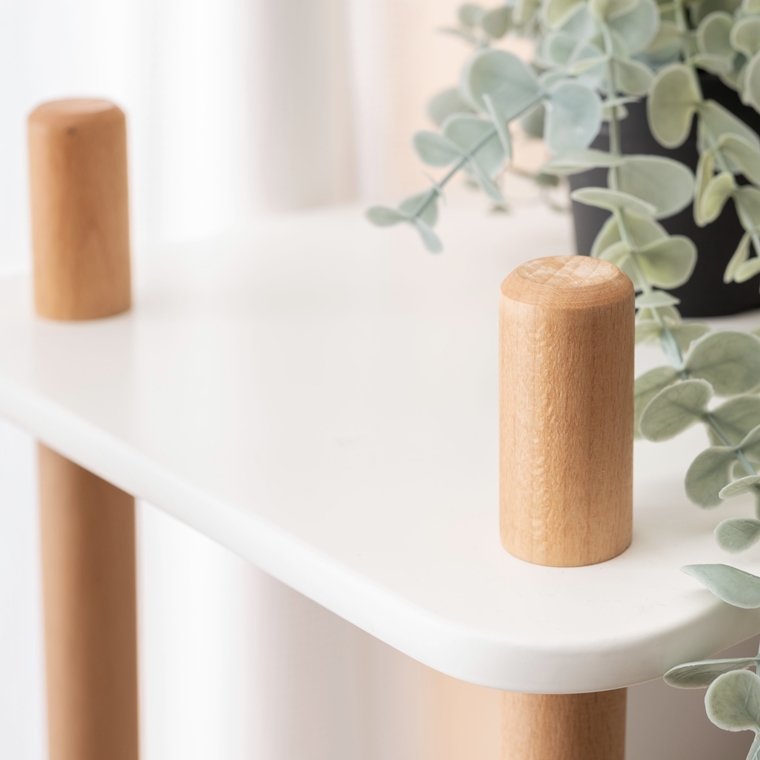 オープンラック シェルフ 飾り棚/ナチュラルカラー/3段 幅80 高さ85.5 |  | 09