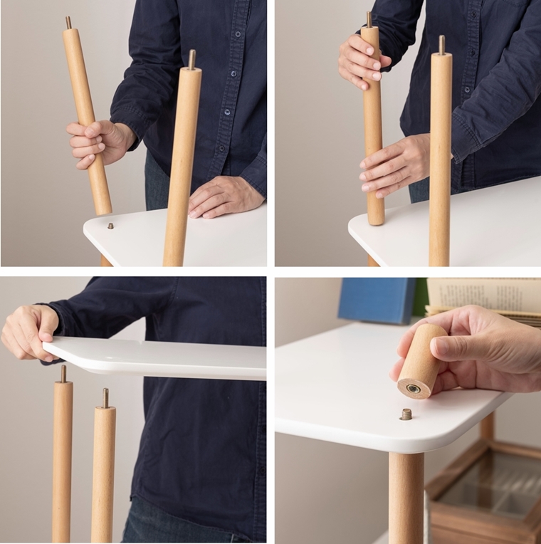 オープンラック シェルフ 飾り棚/ナチュラルカラー/3段 幅80 高さ85.5 |  | 10